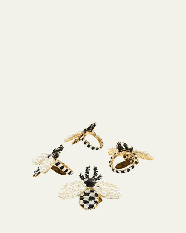 Bee Napkin Rings, Set of 4
